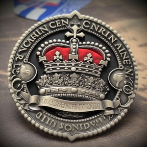 Moneda de desafío de coronación de latón esmaltado personalizada al por mayor - Product Image 4