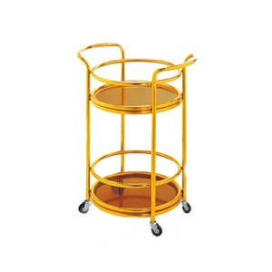 Hotel restoran furnitur logam Mobile melayani Bar troli dapur mewah antik baja nirkarat makanan kayu teh troli - Product Image 6