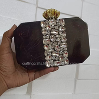 Pochette de luxe créative en résine, faite à la main, peinte à la main, motif ange, cadeau de mariage pour femmes et filles