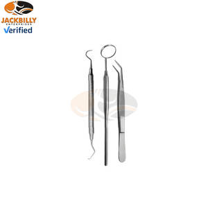 Kit d'examen dentaire en acier inoxydable, miroir de blanchiment des dents, détartreur, pinces, ensemble d'instruments de diagnostic dentaire de base, soins bucco-dentaires - Product Image 2