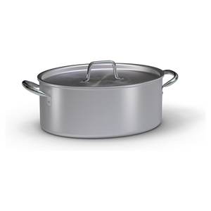 Casserole en aluminium Ballarini Professional Series 7000 36 (36x27cm) Argent Naturel 7032 36x27cm SÉRIE PROFESSIONNELLE - Product Image 1