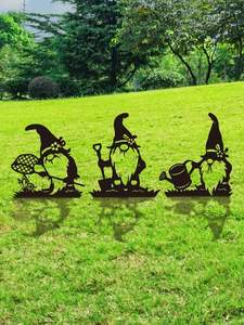 Metal <b>Garden</b> <b>Ornaments</b> With Black Surface Ideal For Decorative Landscaping And Outdoor Styling - Product Image 2