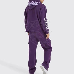 Survêtements en chenille respirants de haute qualité, brodés, décontractés, pour hommes, à bas prix - Product Image 3