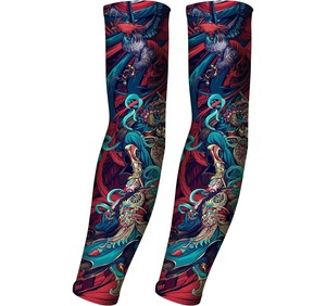Multi-colores fibra Superfina falso tatuaje temporal brazo manga dragón diseño cuerpo brazo mangas medias tatuaje para hombres y mujeres geniales - Product Image 3