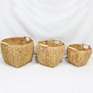 Artex Dong Thap Paniers de rangement en osier faits à la main en jacinthe d'eau pour l'organisation du bureau à domicile et l'utilisation décorative - Product Image 6