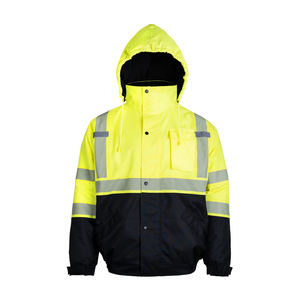 ผู้จัดจำหน่ายชุดป้องกันความปลอดภัยทุกขนาด เสื้อแจ็คเก็ตไมโครไฟเบอร์กันน้ำสะท้อนแสงสำหรับฤดูหนาว ทนทานสูง สำหรับงานบนถนน มองเห็นได้ชัดเจน MOQ ต่ำ - Product Image 1