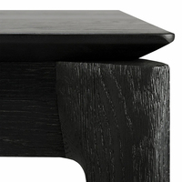Ensemble Table à Manger Extensible Moderne Nordique en Chêne Massif Noir Avec 6, 8 ou 10 Chaises pour Salle à Manger