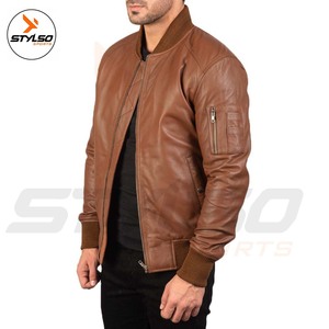Chaqueta de cuero personalizada para hombre, chaqueta de cuero original Lisa a la venta, chaqueta de cuero para hombre de nuevo estilo - Product Image 3