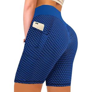 Pantalones cortos de yoga Cintura alta Sexy Levantamiento de glúteos Gimnasio Leggings cortos Ropa deportiva Mujeres Leggings atléticos - Product Image 1
