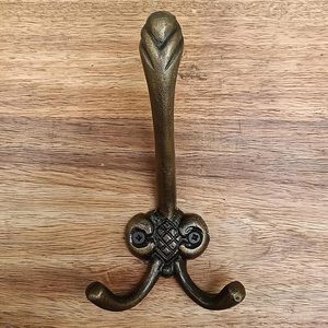 Antique Brass Decorative Wall <b>Hooks</b> Iron Casted Aluminium Bathroom Door <b>Hooks</b> for <b>Towel</b> Hat and Coat Antique Finish - Product Image 4