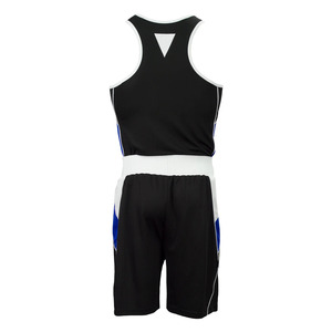 Ropa de artes marciales con estampado de sublimación negra para hombre de alta calidad, boxeadores con cintura elástica para hombre con Jersey sin mangas, ropa de boxeo para hombre - Product Image 2