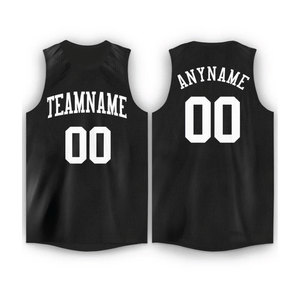 Maillot de basket-ball sans manches à col rond et transfert thermique de haute qualité pour hommes, nom de joueur d'équipe unisexe pour adultes - Product Image 1