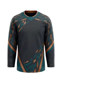 ชุดกีฬาลำลองยูนิเซ็กซ์ โพลีเอสเตอร์ 100% สไตล์เรโทร ทรงหลวม คอวี ลายบล็อกสี ชุดฮอกกี้น้ำแข็ง พร้อมลายปัก สำหรับผู้ใหญ่ - Product Image 2