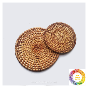 Mantel Individual de ratán Natural elegante, placas de cargador decorativas, decoración de mesa de comedor hecha a mano, pantalla colgante de pared rústica - Product Image 4