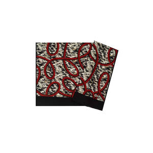 Vintage Satin Silk <b>Scarf</b>-Long Rectangular Designer Patterned Custom Design for Spring & Summer - Product Image 1