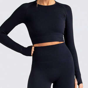 ชุดโยคะแบบเต็มตัว ปี 2025 กางเกงเลกกิ้งเอวสูง ชุดออกกำลังกายสำหรับผู้หญิง บราไร้ตะเข็บและกางเกงเลกกิ้ง ระบายอากาศได้ดี ยืดได้สี่ทิศทาง - Product Image 5