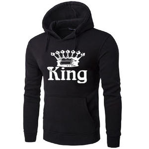 New Fashion Casual <b>Hoodies</b> Pullover Sweatshirt for <b>Men</b>/Women Printed King Queen Spring Winter Tops - Product Image 4