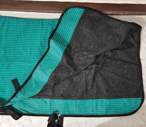 พรมม้าครึ่งด้านสำหรับฤดูหนาวผ้าลินินลินินลินินติดหัวเข็มขัดปิดที่หน้าอกสองชั้นกันน้ำเนื้อผ้าแคนวาสทนต่อสภาพอากาศกัด - Product Image 2