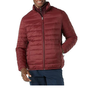 Veste d'hiver légère de haute qualité pour homme, veste matelassée grande taille, col montant, fermeture éclair, design bulle, confortable - Product Image 1