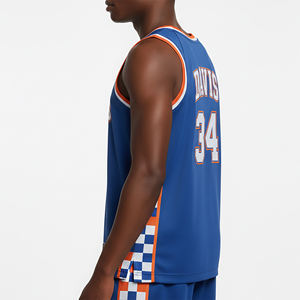 Uniforme de Baloncesto Transpirable de Malla Antibacteriana con Logotipo Bordado Personalizado de Alta Calidad, Diseño de Sublimación Impreso Personalizado - Product Image 2