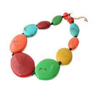 Collar con cuentas de resina, joyería de fiesta de boda Unisex de moda, venta personalizada, artesanía Moon Rise - Product Image 4