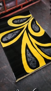 Alfombras Turcas Adiva Modernas de Jacquard Tejido, de Polipropileno Afelpado, de Pelo Alto, Resistentes a las Manchas, para Sala de Estar, Dormitorio y Uso Doméstico - Product Image 2