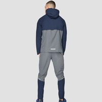 Ensemble de survêtement vintage tissé sur mesure pour homme, coupe-vent léger, veste et pantalon, style streetwear, pour l'entraînement sportif, vente en gros