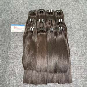 Paquete de pelo vietnamita crudo cutícula alineada hueso sin procesar recto listo para enviar - Product Image 4