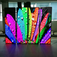 Affichage LED d'intérieur P1.53 Écran d'affichage LED portable pour affiches Support au sol Cadre vertical debout pour poussoir Utilisation par ascenseur
