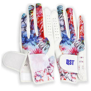 ถุงมือเล่นกอล์ฟสำหรับผู้หญิงและผู้ชาย, ถุงมือเล่นกีฬาซอฟต์บอลระบายอากาศได้ดีหนังแท้ - Product Image 2