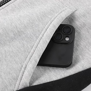 2026 Customized Two Color <b>Split</b> Regular Fit Hoodie High Quality Mens Outdoor Sportswear Oversized Winter Warm 100% Cotton Fleece - Product Image 5