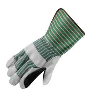 Guantes de trabajo de cuero a precio barato Material duradero de alta calidad Puño de seguridad hecho en cuero Guantes de trabajo de cuero de alta demanda - Product Image 3