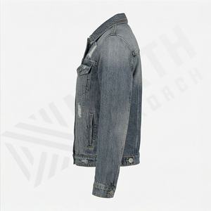 Veste en jean de haute qualité personnalisée, couleur personnalisée, nouvelle veste à double poche, vêtements lavés, paillettes, mode féminine élégante - Product Image 3