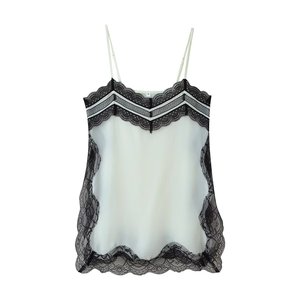 เสื้อกล้ามสายเดี่ยวผ้าทอสั้นสไตล์วินเทจ TAOP&ZA 2025 ผลิตจากวัสดุเป็นมิตรกับสิ่งแวดล้อม ระบายอากาศได้ดี สำหรับผู้หญิง รุ่น 1758200 1758201 - Product Image 6