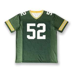 Haut de maillot de football vintage personnalisé pour hommes Sublimation imprimé maille col en V Boxy chemise de football courte unisexe - Product Image 1