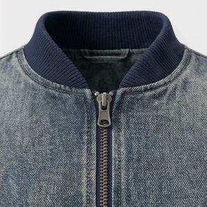 Veste en jean surdimensionnée à manches longues pour femme, personnalisable en gros, OEM, basique, boutonnée, avec poches, grande taille, mode automne-hiver - Product Image 4