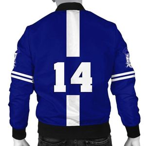 Chaqueta Universitaria Azul Satinada Phi Beta Sigma 1914, Estilo Universitario de la Fraternidad Griega Big Sigma, Ropa Personalizada - Product Image 6