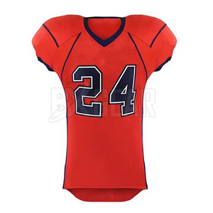 Uniforme ligero de fútbol americano de mejor diseño hecho de material que absorbe el sudor adecuado para deportes - Product Image 3