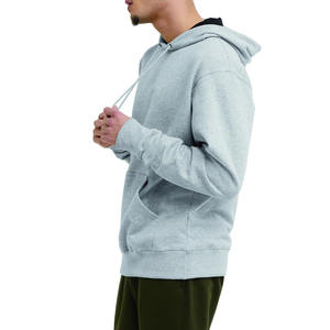 Sweat-shirts à capuche pour hommes conçus sur mesure, en coton et polyester de haute qualité, taille plus, noir, tricoté avec logo sur le devant, sweat-shirts à capuche pour hommes - Product Image 3