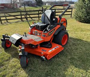 Tondeuse autoportée diesel professionnelle Z725 de haute qualité, coupe-herbe orange, 4 temps, 127 cm³, 500 W, bac de ramassage 150 L - Product Image 6