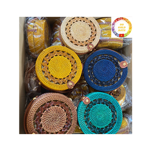 Vietnamese Handmade Rattan Handbags Eco Friendly Straw Tote <b>Bags</b> For Wholesale Export - Product Image 2