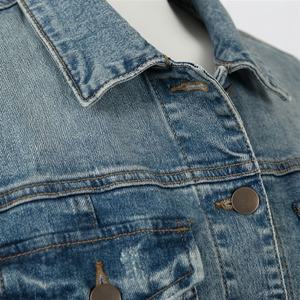 Veste en jean brut confortable pour femmes, doublure en coton, couche intérieure chaude, boutons sur le devant, toucher doux et confortable, mode streetwear d'hiver, manteau élégant - Product Image 4