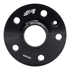 2 espaciadores de rueda negros de 10 mm 5x112 57.1 con pernos de bola - Product Image 2