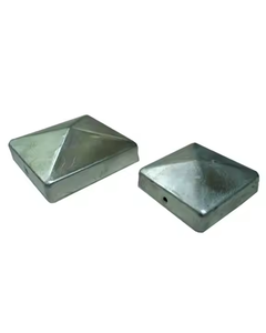 Tapas de poste de valla piramidal de aluminio fundido de alta calidad, tapa decorativa duradera a prueba de herrumbre para uso doméstico en exteriores, calidad de exportación - Product Image 1