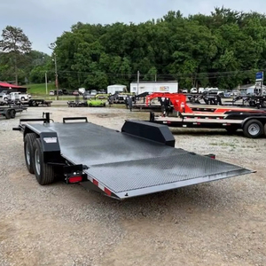 Remolque de Inclinación Hidráulica Completa de 20 pies y 15K con Certificación CE, Transportador de Equipo Pesado con Cilindros Dobles y Plataforma de Acero de Alta Resistencia - Product Image 1