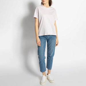 Camisetas de Algodón 100% Personalizadas para Mujer, Transpirables, Suaves, Holgadas, Deportivas, de Alta Calidad para Verano, Camisetas Casuales para Mujer - Product Image 2