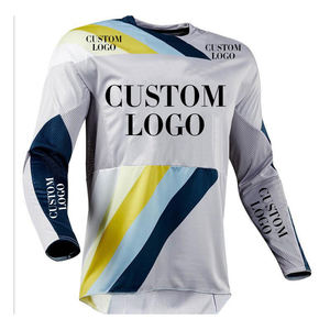 Venta al por mayor personalizado de manga larga Motocross Racing Jersey transpirable MTB BMX MX DH Riding Jerseys Plus Size motocicleta Auto - Product Image 2