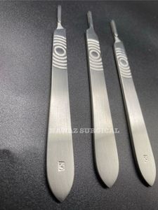 Manche de scalpel podologique réutilisable # 3 poignées de lames chirurgicales en acier inoxydable pour la podologie, la dermatologie et les interventions chirurgicales générales - Product Image 2