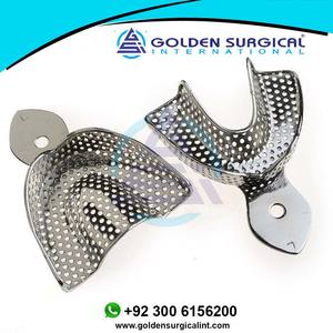 Equipo de Laboratorio Dental, Bandejas de Impresión de Acero Inoxidable de Tamaño Grande/Mediano/Pequeño para la Parte Superior e Inferior, Proveedor de Instrumentos de Laboratorio Dental - Product Image 3