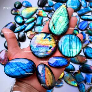 Cabujones de labradorita Natural, venta al por mayor, precio directo de fábrica, material de alto pulido con flash de diseño completo - Product Image 6